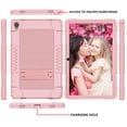 thumbnail image 2 of Mignova for Lenovo Tab P11 Case,Heavy-Duty Drop-Proof Shock-Resistant Rugged Protective case(with Stand) for Lenovo Tab P11/P11 Plus 11 inch Tablet+Screen Protector(Rose Gold+2 Pack), 2 of 6