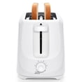 thumbnail image 1 of Mainstays 2-Slice Toaster with 6 Shade Settings and Removable Crumb Tray, Arctic White, 1 of 8