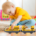 thumbnail image 2 of HYPERLIVING Motorised Wooden Rail Train, Remote Control Train with Magnetic Connection, Battery Operated Locomotive Trains for Toddlers, Compatible with Thomas, Brio, Chuggington, 2 of 8