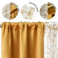 thumbnail image 2 of Mainstays Metallic Blackout Window Curtains Panel Set, Green Sage, 27.5" W x 84" L, 2 of 4