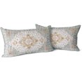 thumbnail image 1 of Light Green Boho Throw Pillow Covers Set of 2 Monaco Rug Carpet Double Sided Pattern Cotton Soft Pillow Case Cushion Cover Pillowcase for Garden Couch Sofa Bed Decorative 12x20 inch, 1 of 5
