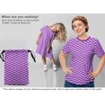 thumbnail image 5 of oneOone Silk Tabby Purple Fabric Geometric Sewing Craft Projects Fabric Prints By Yard 42 Inch Wide, 5 of 5
