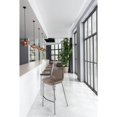thumbnail image 2 of ZUO Chaise de Bar Magnus (Lot de 2) Gris & Argent, 2 of 6