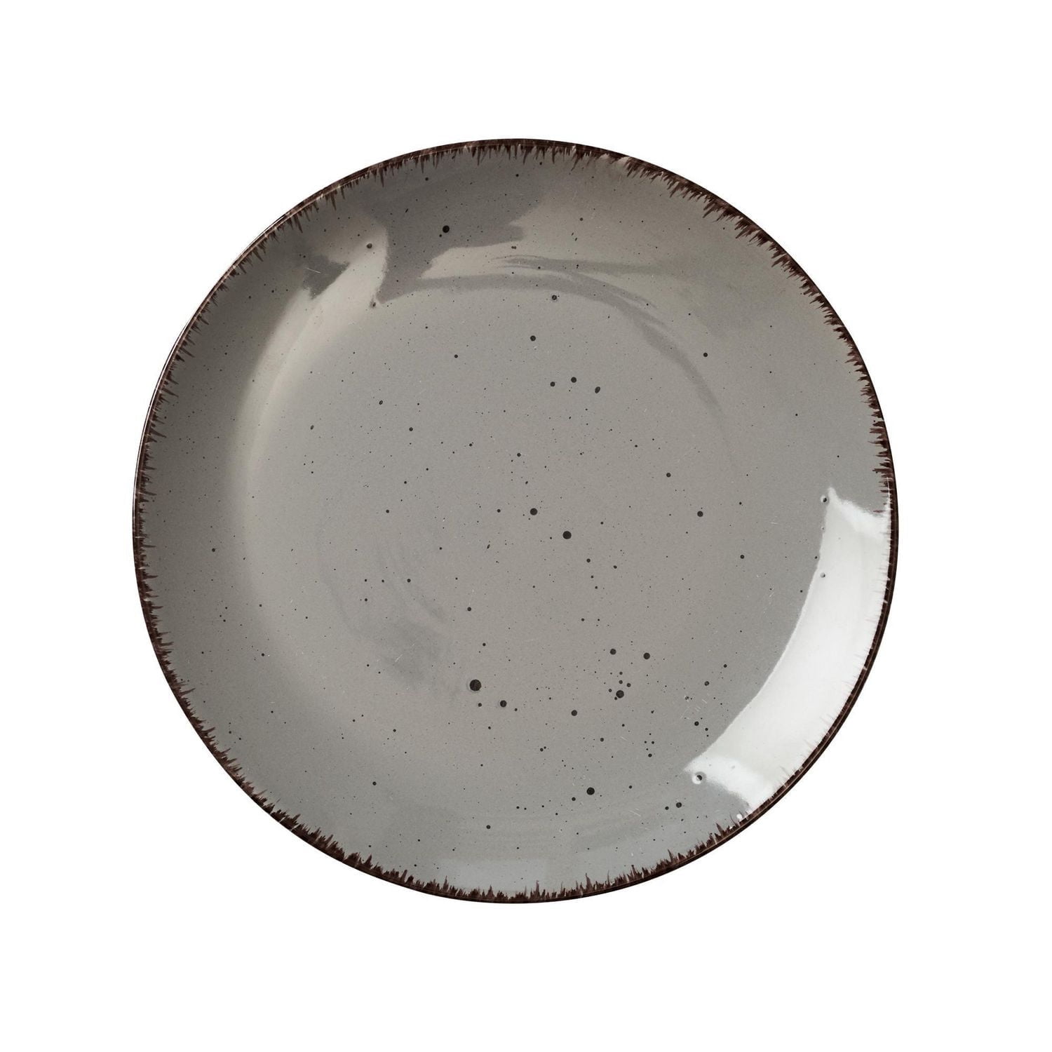 Safdie & Co. Utopia 12 Piece Dinnerware Set, Service for 4, Fiesta Dinnerware, Home Trends and Home Food Network Essentials, Stoneware Dinner Plates, Grey
