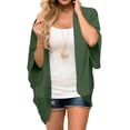 thumbnail image 1 of TIMIFIS Womens Floral Chiffon Kimono Cardigans Loose Beach Cover Up Half Sleeve Tops-Green-MFall, 1 of 7
