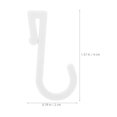 thumbnail image 2 of WRITWAA 10Pcs Plastic Flat Hooks For Bathroom Shelving Unit White Hanging Storage Solution For Home Organization, 2 of 7