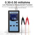 thumbnail image 3 of Graflsoa Testeur de Résistance Interne Portable à 4 Fils de Haute Précision pour Batterie avec Écran Rétroéclairé, Batterie au Lithium Intégrée et Plage de Tension 45V pour Divers Types de Piles (Li-ion, NiMH, LiFePO4,, 3 of 6