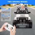 thumbnail image 1 of BeesClover 12V Ride On Truck Car, Battery Powered Car w/Remote Control, Spring Suspension, LED Lights, Bluetooth, 3 Speeds, Electric Car for Kids, 1 of 7