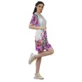 thumbnail image 3 of Moomaya Printed Moss Georgette Dresses Women A-Line Tunic With Drawstring Belt, 3 of 4