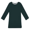 thumbnail image 4 of Ixbnca Robe pour Femme Grande Taille Col Rond Manches Courtes Robes T-Shirt Décontractées Amples Été Robe Courte, 4 of 7