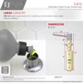 thumbnail image 3 of Distributeur de Savon Élégant en Acier Inoxydable Brossé 240 ml S-01S, 3 of 9