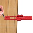 thumbnail image 1 of Aluminum Pocket Ruler Scribing Ruler Hole Punching Ruler Sliding Stop Durable Accurate Scale CNC Processes Ruler 16cm, 1 of 10