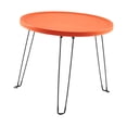 thumbnail image 2 of simhoa Table Ronde Pliée Table d'Appoint Tatami Tendance pour Pique-Nique Voyage Sports de Plein Air Orange, 2 of 8