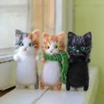 thumbnail image 3 of MYG DIY Cat Wool Felt Unfinished Wool Felt Material Package Handmade Needle Felt Kit, 3 of 10