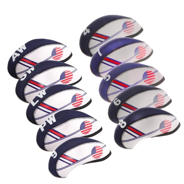 10 Pcs Waterproof Golf Iron Soft Nylon For Oversize 4/5/6/7/8/9/PW/LW/SW/