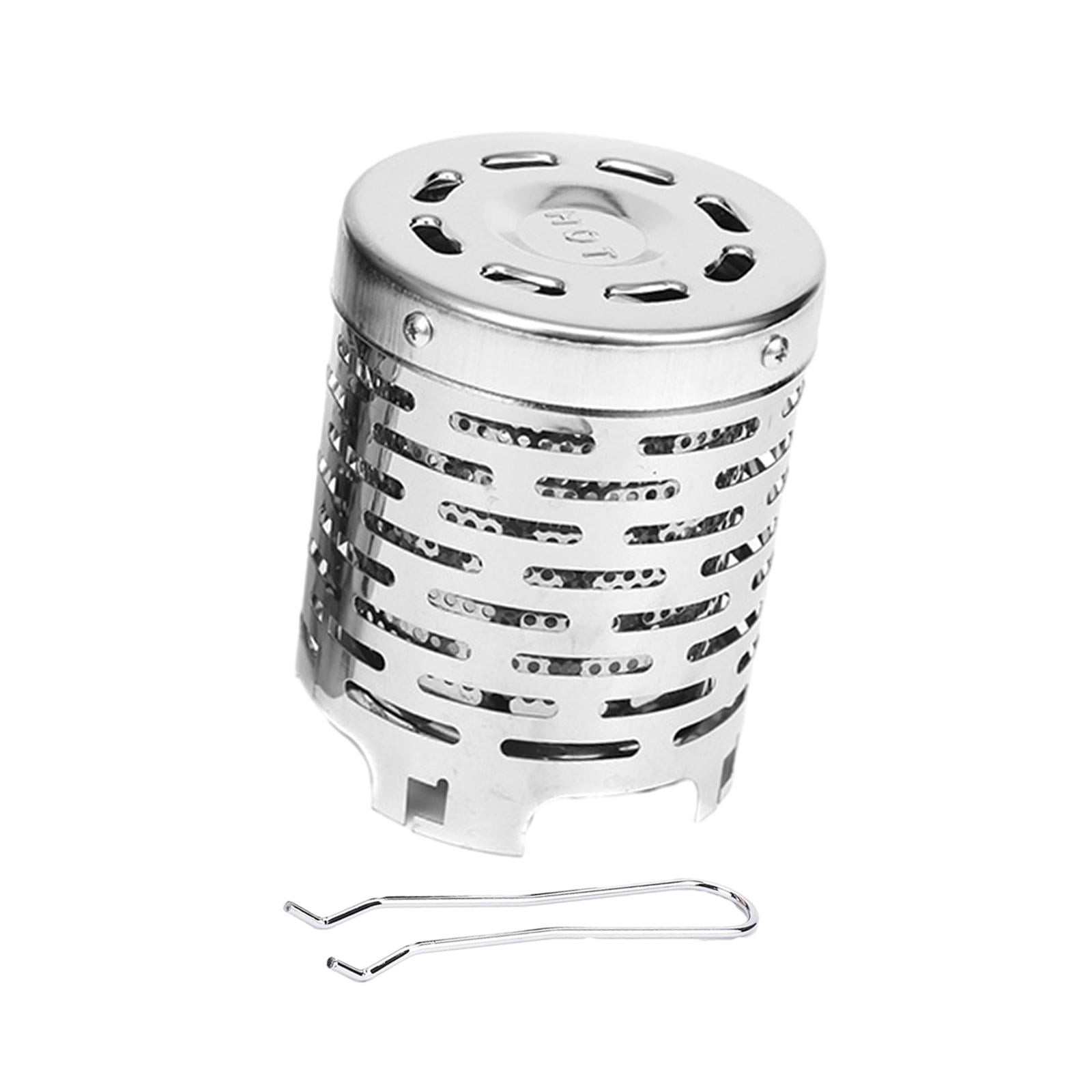 S SERENABLE Housse de Chauffage pour Réchaud de Camping Housse de Mini Chauffage pour Temps Froid Patio Extérieur Couvercle Argenté