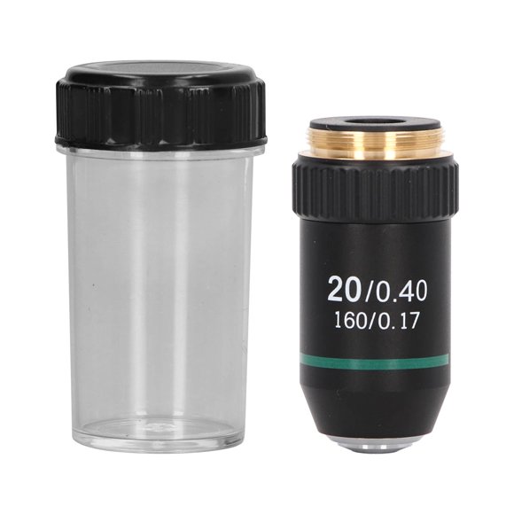 Microscope Objective Lens,Achromatic Objective Brass Chrome Achromatic Microscope Objective Objective Lens Expertly Crafted