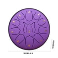 thumbnail image 1 of 6 in 11-Tone Hand Drum for Adults and Children – Carbon Steel Disc Drum with Portable Design, 1 of 4