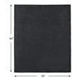 thumbnail image 2 of Mainstays Plush Throw Blanket Black, 2 of 6