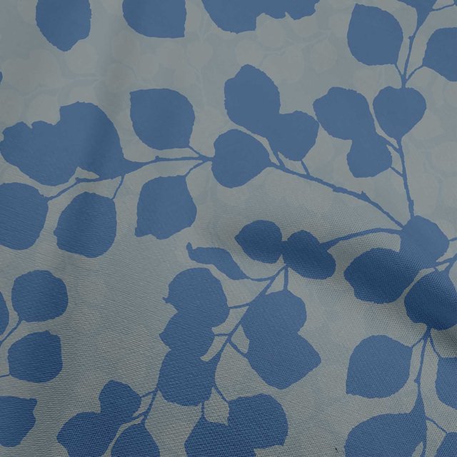 oneOone Polyester Spandex Dusty Blue Fabric Asian Craft Projects Decor Fabric Printed By The Yard 56 Inch Wide