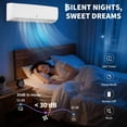 thumbnail image 3 of YUSAZENS 9000 BTU Mini Split Air Conditioner with Heat Pump 19 SEER2 230V Ductless AC Cools Up to 450 Sq Ft White Wall Mounted Energy Efficient, 3 of 6
