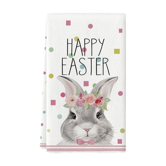 Easter Polyester Platter Towel Kitchen Rag Easter Towel
