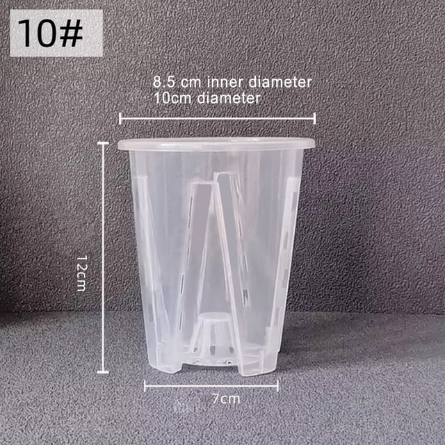 Clear Plastic Orchid Pots With Holes Transparent Flower Pot Succulents Plant