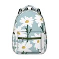 thumbnail image 1 of Floral and Leopard Print Students Backpack Durable Outdoor Backpack with Artistic Wildflower and Butterfly Design, Adjustable Straps, Perfect for School and Travel, 1 of 6