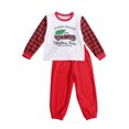 thumbnail image 2 of goowrom Enfants Imprimé Voiture Dessin Animé Col Rond Manches Longues + Pantalons Longs Couleur Unie, 2 of 6