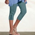 thumbnail image 2 of Birdeem Pantalons Raccourcis pour Femmes avec Dentelle Couleur Unie Sports Décontractés Pantalons Raccourcis, 2 of 12
