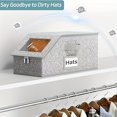 thumbnail image 5 of AMERTEER Multi-Purpose  Cap Storage Box  Large Stackable Design with Zipper Dustproof Closure & Foldable Feature for Home Organization – Ideal to Store Caps  Apparel  Toys and More in W, 5 of 5
