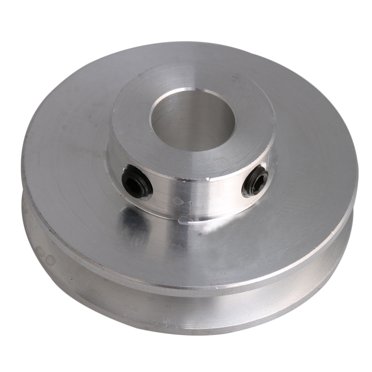 BQLZR Silver Alloy One Groove Pulley 41x10MM for Motor Shalfs 3-5MM Round Belt
