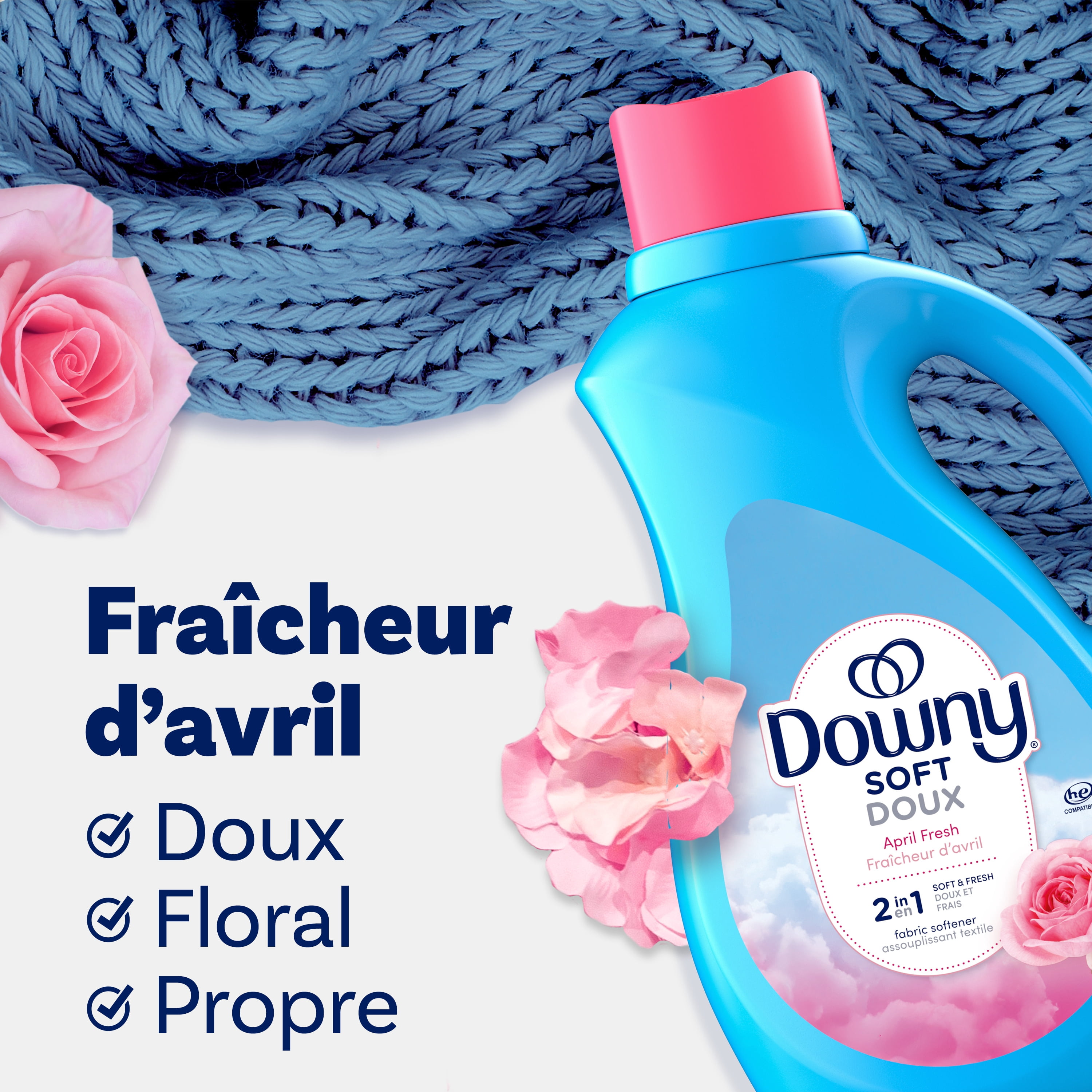 Downy Soft Fabric Softener Liquid, April Fresh Scent, 150 Loads, 3.29 L