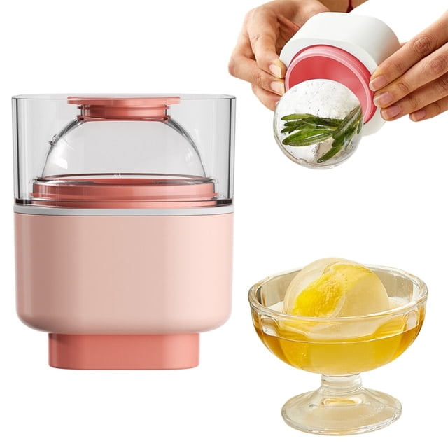 Large Ice Maker Sealed Silicone Round Ice Cube Tray With For & Cold Drinks Quick Release
