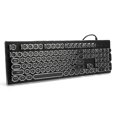 thumbnail image 1 of 104 Keys Retro Wired Gaming Mechanical Keyboard Key Click, Mixed Light, Ergonomic Design, Universal for Desktop and Laptop Computers, 1 of 8