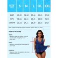 thumbnail image 3 of Beautyin Womens V-neck Ruffle Tankini Tops Layered Padded Swimsuits Top UPF 50+ Flowy Bathing Suits Swimwear Top Only, 3 of 5