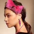 thumbnail image 4 of Party Costume Set Assorted 80's Neon Theme Party Costume Accessories for Women, 4 of 6