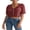 Red, variant on Gupgi Women Short Sleeve Shirts Lace Ruffles Buttons Blouses Fashion Solid Color Translucent Loose Tops