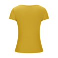 thumbnail image 5 of Plebaso Womens Square Neck Ribbed Crop Tops Short Sleeve Slim Tshirts Casual Knit Summer Basic Tee Tops, 5 of 5