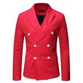 thumbnail image 2 of Mens Jacket Winter Mens Autumn And Winter Fashion Personality Solid Color Casual Suit Jacket, 2 of 7