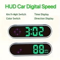 thumbnail image 4 of EGNMCR Colorful Car HUD Speed Display KMH/MPH Switchable With Compass Clock Integrated Machine Head up display, 4 of 9