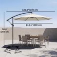 thumbnail image 3 of Outsunny 10’ Diameter Deluxe Patio Umbrella, 3 of 10