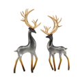thumbnail image 1 of GROWTH TANK 2 Pcs Figurines Décoratives de Cerfs Table de Fortune pour Fête Étagère Noire, 1 of 9