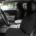thumbnail image 2 of Unique Bargains 4 Pcs Universal Front Car Seat Cover Kit Flat Cloth Fabric Seat Protector Black, 2 of 8