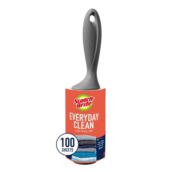 Scotch-Brite™ Everyday Clean Lint Roller 836RS-100, 4.0 in x 53.9 ft (10.1 cm x 16.4 m)