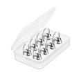 thumbnail image 4 of lionlar 8 Pieces Guitar Picks Metal Finger Picks Adjustable Thumb Finger Picks Set Thumb Argent, 4 of 9