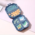 thumbnail image 3 of ‌Portable Plastic Storage VC Box with Six Spaces‌ - Mini Travel Size, Perfect for Vitamins & Medications, Lightweight & Durable Easy to Open & Close, 3 of 6