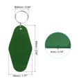 thumbnail image 2 of Unique Bargains Vintage Motel Keychain Blank Hotel Keychains Rhombus Retro Key Tag, Olive Green, 10 Pack, 2 of 7
