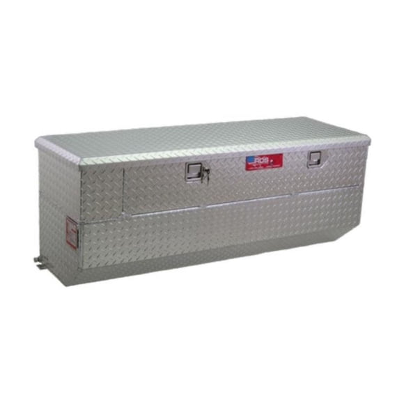 RDS Tanks Auxiliary Fuel Tank 72773 DOT Approved; Diesel; 41 Gallon Capacity; Rectangle; Diamond Tread; Aluminum