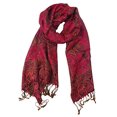 thumbnail image 1 of Peach Couture Elegant Reversible Paisley Pashmina Shawl Wrap, 1 of 1